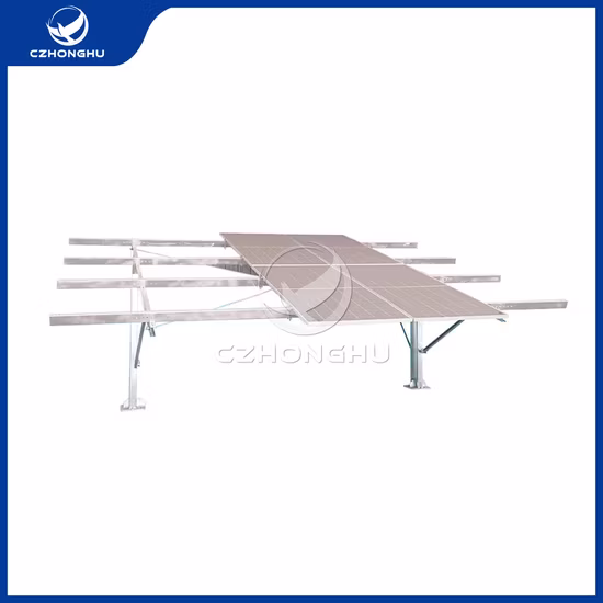 Système de montage de panneau solaire réglable en alliage d'aluminium pour sol et toit plat